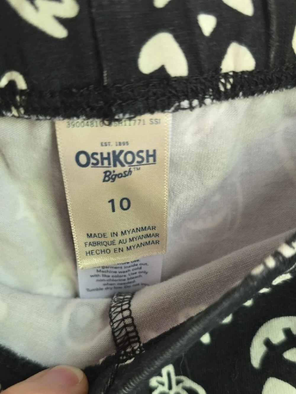 OshKosh B'gosh Glow In The Dark Halloween Print Leggings